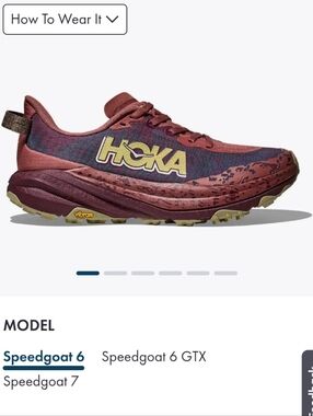 Brand New In Box Hoka Womens Size 11 - Speedgoat 6 Rouge / Black Cherry